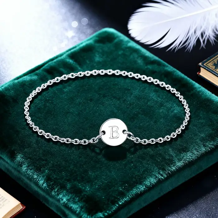 Bracelets en argent Sterling 925 délicats avec 26 lettres, chaîne pour femmes, élégants, classiques, cadeaux de mariage, bijoux