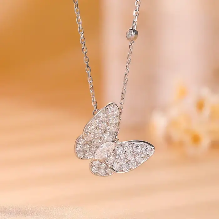 Collier Moissanite en Argent Sterling 925