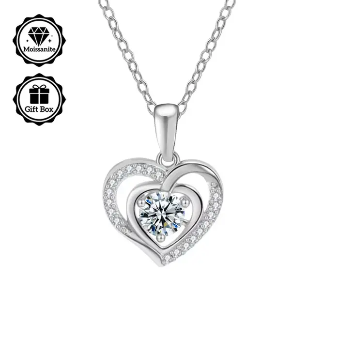 Bijoux LAMVOICE pour femmes, bijoux de haute qualité, collier hypoallergénique, collier en moissanit