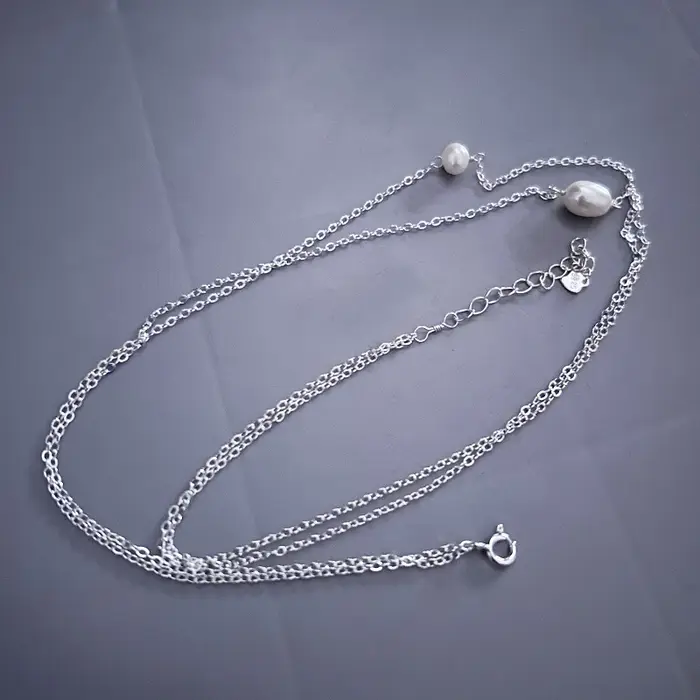 Collier de perles d'eau douce naturelles pour femme