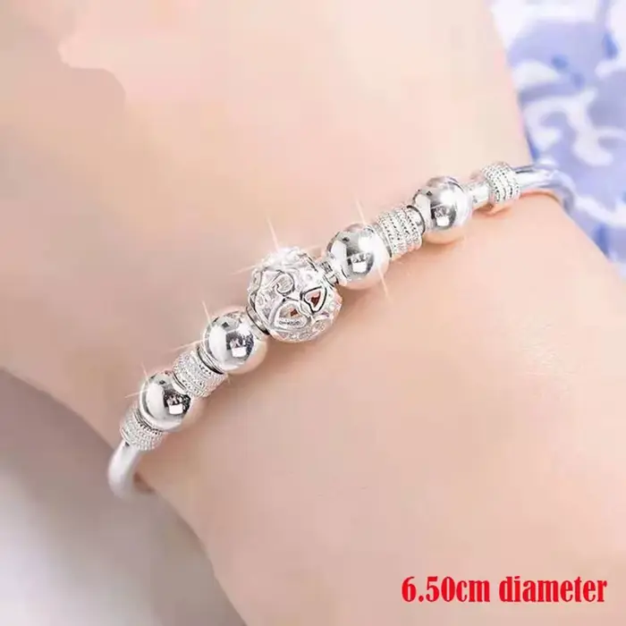 Bracelet de perles exquis en argent sterling 925 pour femmes élégantes occasions spéciales soirée mariage cérémonie cadeau de fête