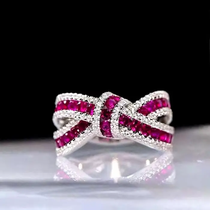 Huitan – magnifique bague pour femmes, bijoux en zircone brillante, à la mode, pour cérémonie de fiançailles, accessoires de fête