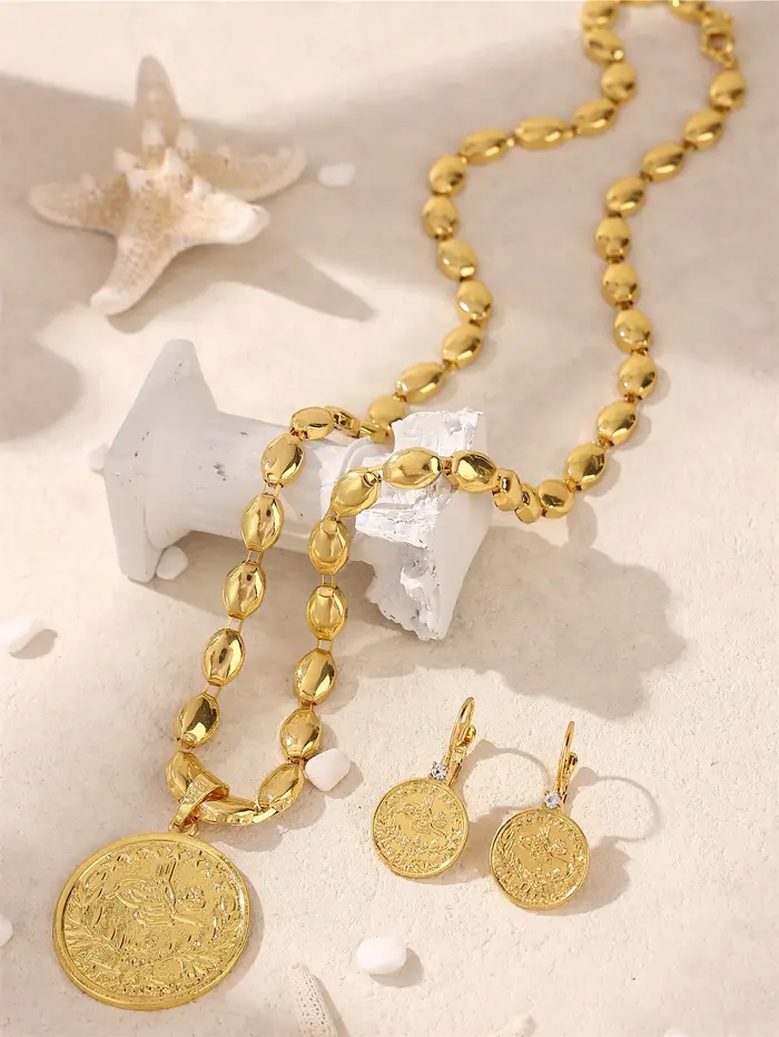 Ensemble de bijoux pour femmes marocaines, style palais français, élégant, collier de mariage orient