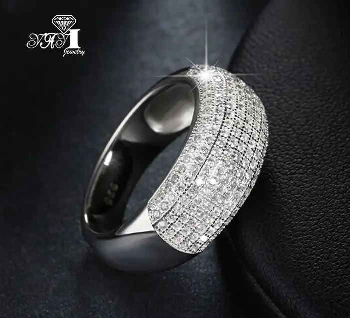 YaYI bijoux mode nouvelle princesse coupe blanc Moissanite Zircon couleur argent fiançailles fête de
