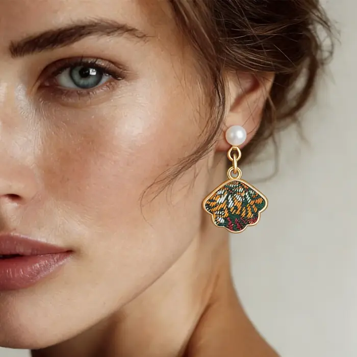 Boucles d'oreilles chinoises rétro