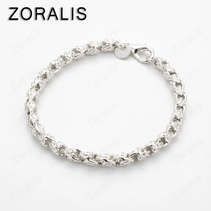 Bracelet chaîne en or 18 carats pour femmes et hommes, bijou élégant et tendance, idéal pour mariage