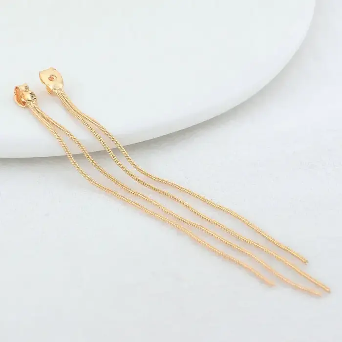 Boucles d'oreille à pampilles plaquées or 14 carats pour bijoux personnalisés et créatifs occasions spéciales femmes hommes enfants