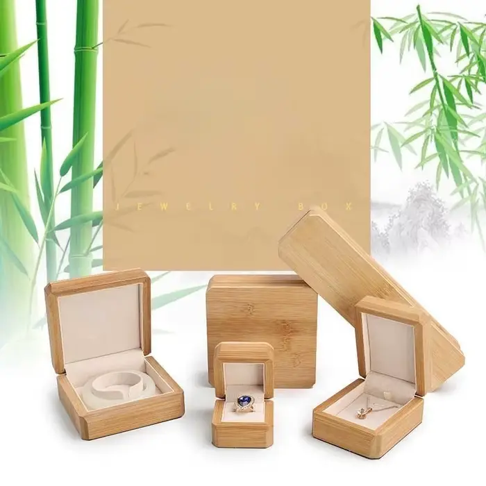 Boîte à bijoux en bois pour bagues