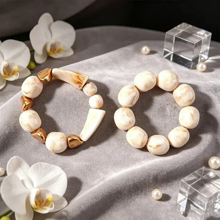 Bracelet bohème en corde élastique pour dames