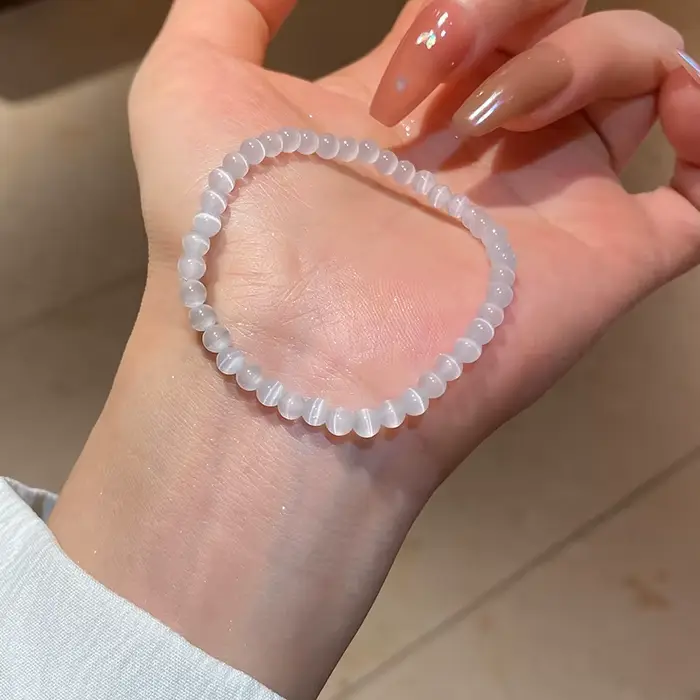 Bracelet en pierre opale de couleur bleu violet pour femmes, bracelets en cristal brillant, pendenti