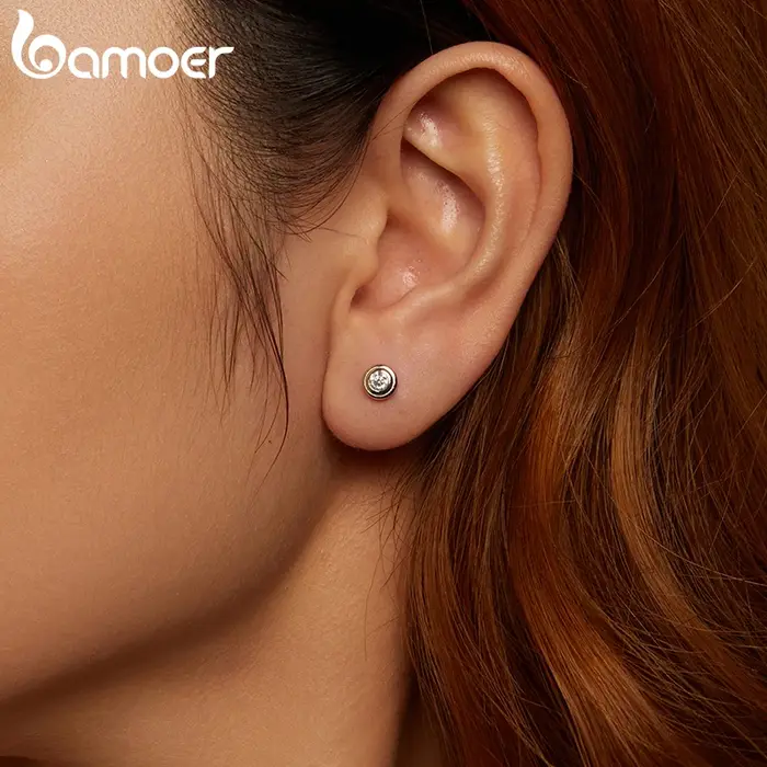 Boucles d'oreilles en diamant Moissanite pour femme