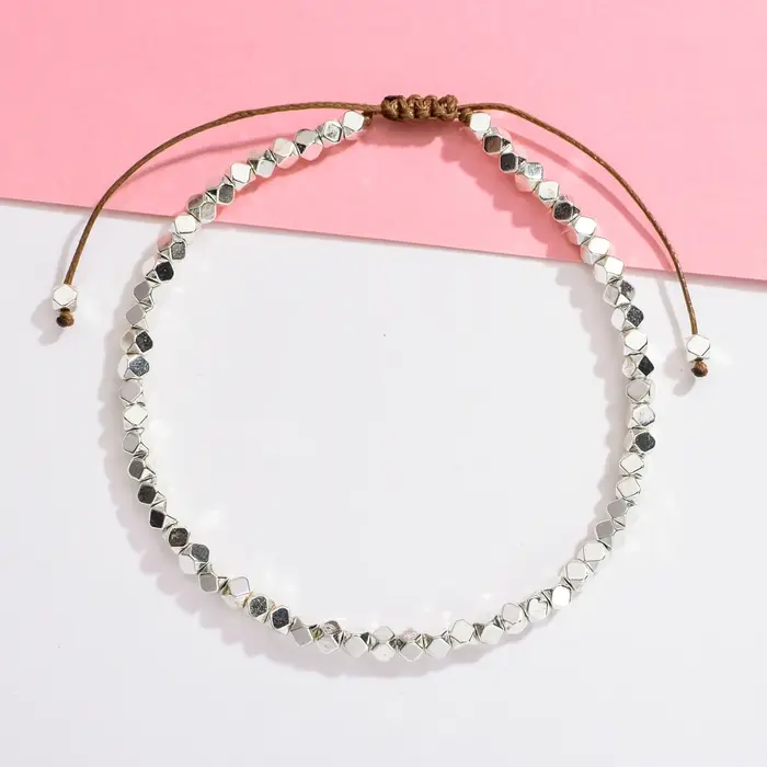 ZMZY Bracelets de perles tissés à la main bohême graine mince
