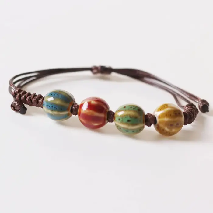 Bracelet en perles de céramique pour femmes