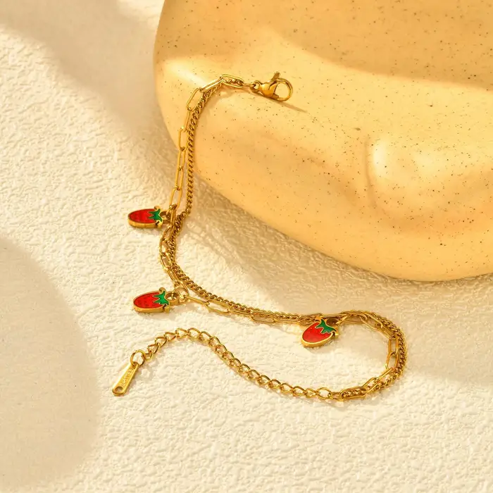 Everver-Bracelets à breloques JOFlower en acier inoxydable