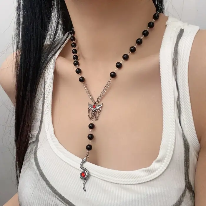 Collier rétro Double couche pour femmes