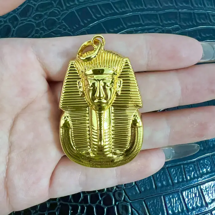 Collier pendentif avec chaîne, plaqué or de luxe, accessoires africains de Dubaï pour femmes et homm