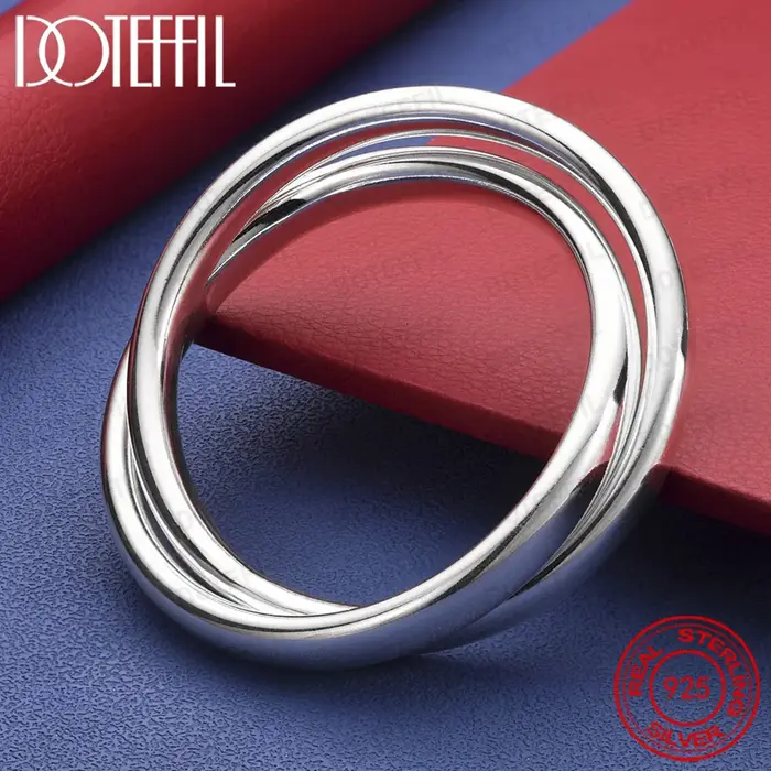 Bracelet en argent sterling 925 hyperbolique avec forme géométrique moderne pour femmes occasions spéciales