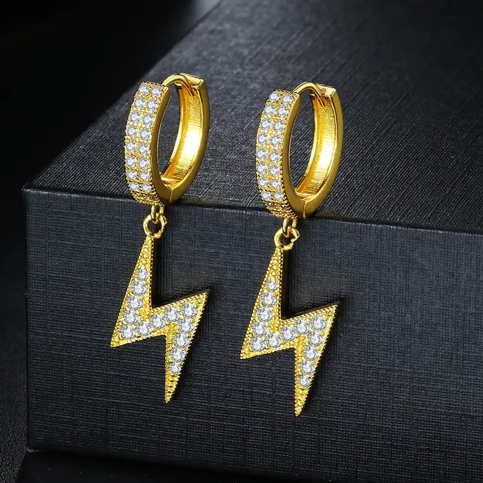 Boucles d'oreilles rappeur hip hop pour femmes