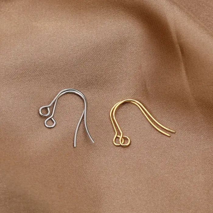 Crochets de boucles d'oreilles en acier inoxydable