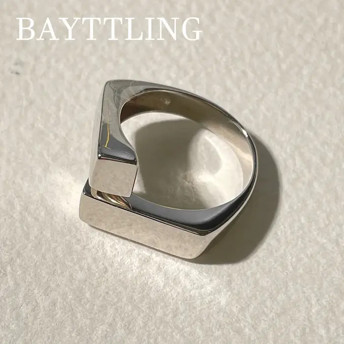 Bagues de câlin en argent 925 pour femmes, mode géométrique faite à la main, irrégulière, Vintage, b