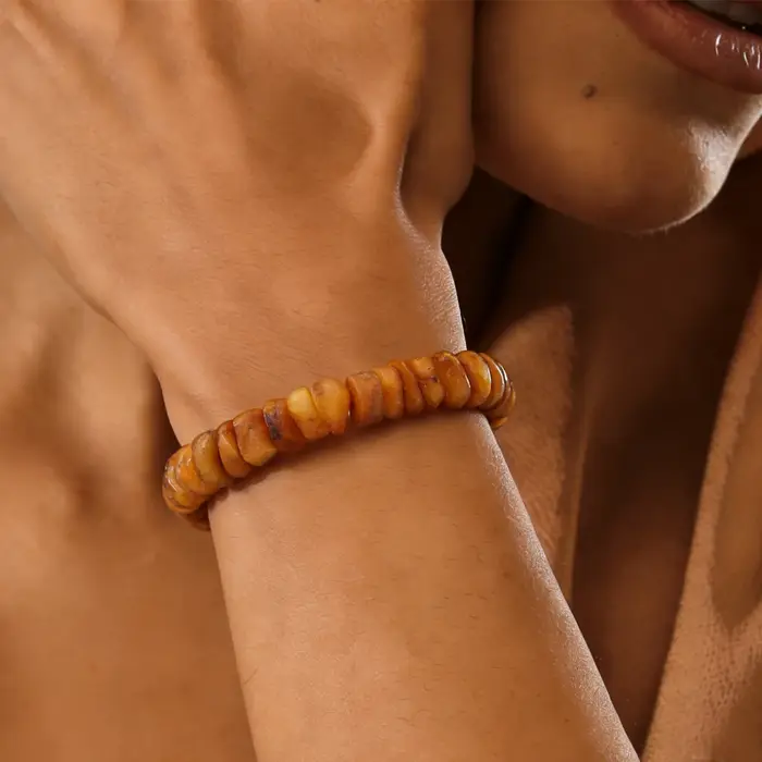 Nouveau Bracelet en Ambre Naturel 2026 – Cadeau Unique