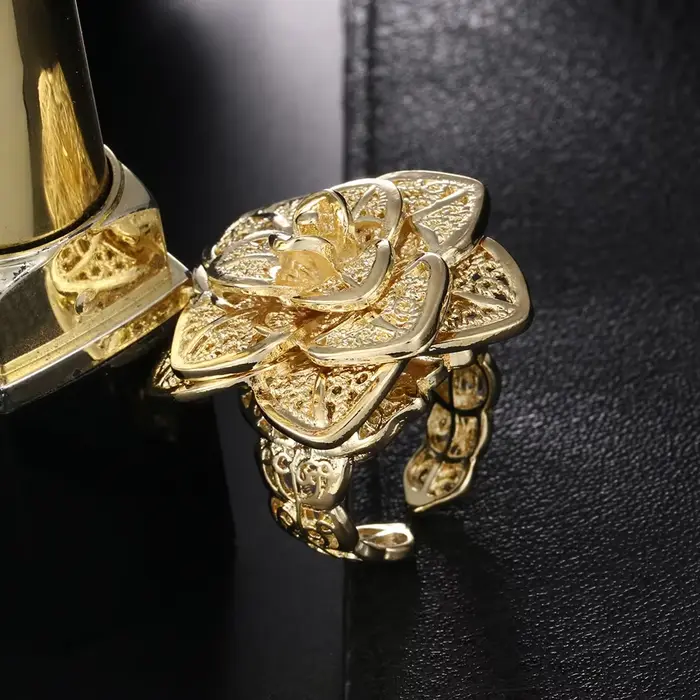 Bague en or Sterling 925 18 carats pour femmes
