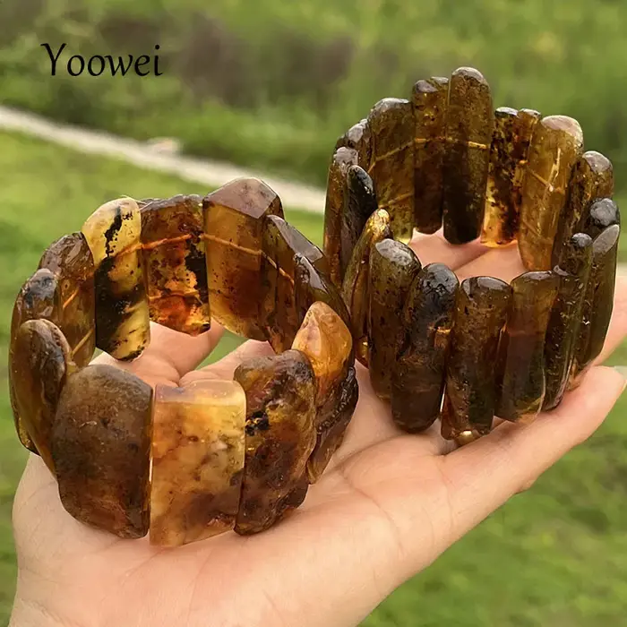 Nouveau Bracelet et Bracelet en ambre pour unisexe