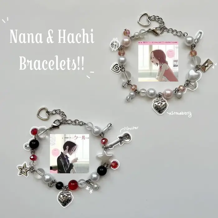 Bracelet assorti Nana & Hachi pour filles, bijoux