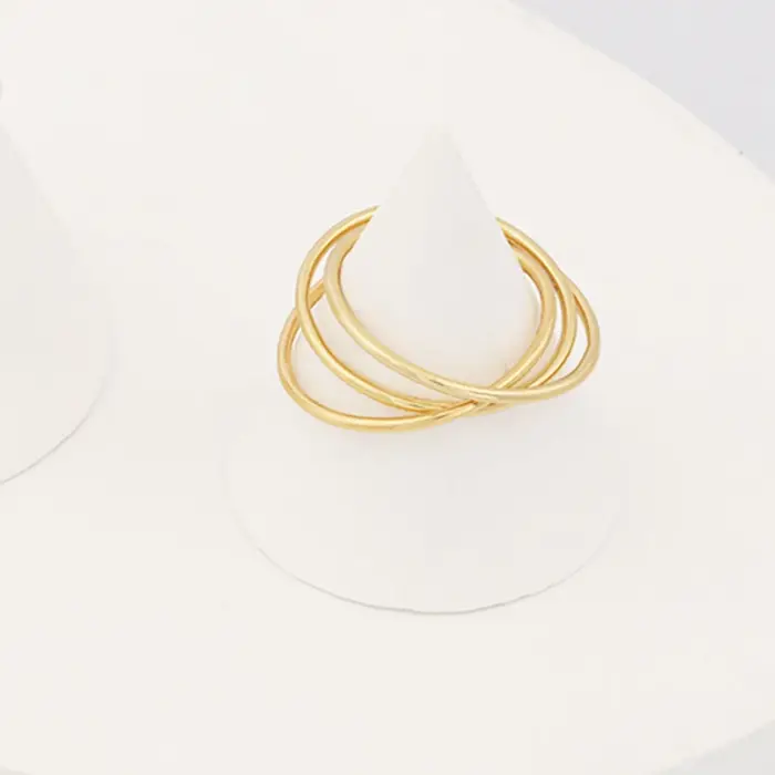 Bague en or 14K bague infinité résistante au ternissement élégante pour femmes occasions spéciales alliance de mariage hypoallergénique