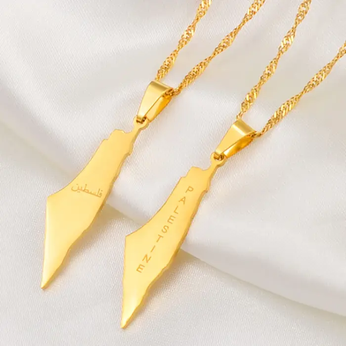 Colliers avec pendentif et chaîne Palestine pour femmes et filles @ 239921