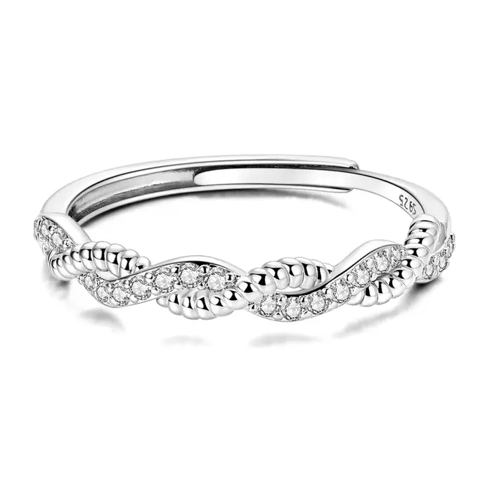 Bagues ouvertes torsadées en argent Sterling 925 originales pour femmes et filles, bijoux cadeaux d'anniversaire