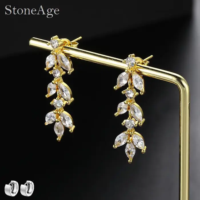 Boucle d'oreille pendante en or pour femme, style cuir chevelu design, bijoux fantaisie, brillant, contre-indiqué, document en or, fête de fiançailles, accessoires d'oreille