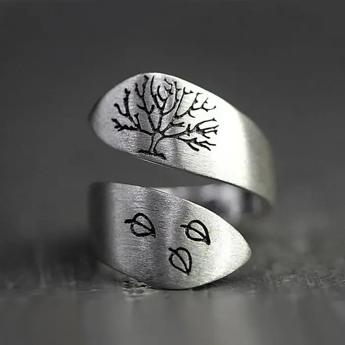 Buyee-Bague Ouverte en Argent Sterling 925 pour Homme et Femme