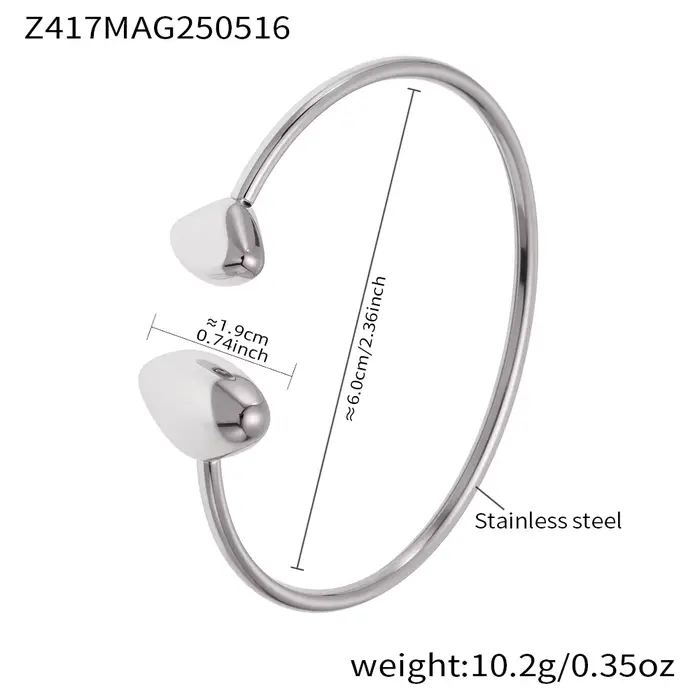 Bracelet en acier inoxydable plaqué or avec zircon blanc rose 5A pour femmes, bijoux de luxe impermé