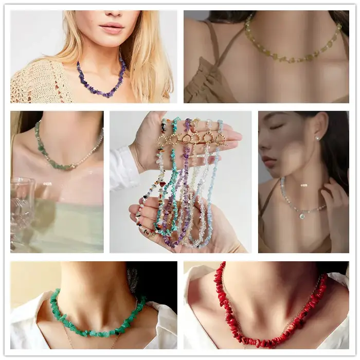 Collier en aigue-marine bleue pierre naturelle avec pendentif paix pour femmes et filles occasions spéciales