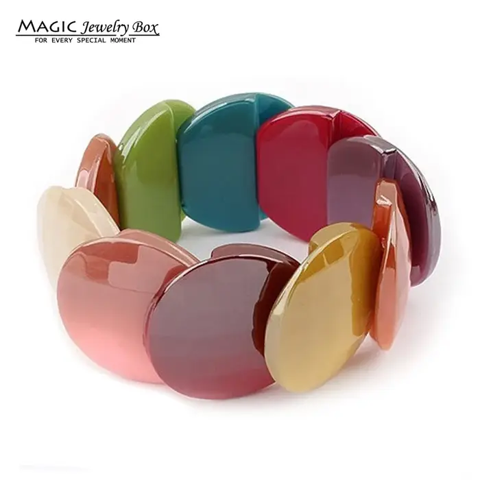Bracelets à bulles en résine bohème pour femme