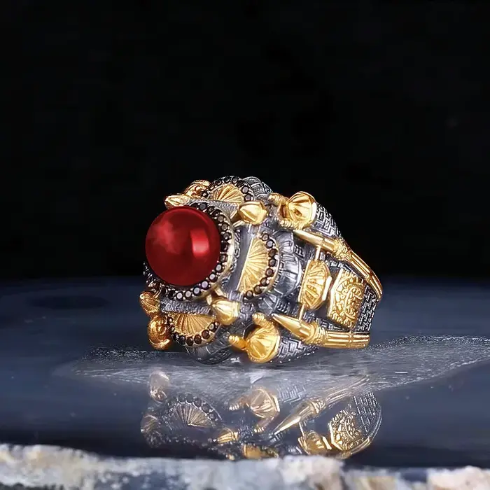 Bague en alliage rétro