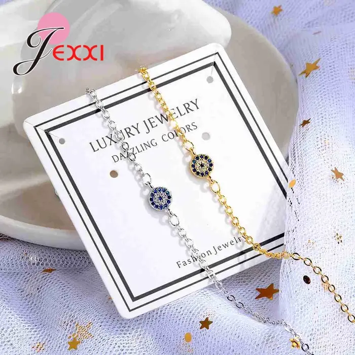 Bracelets en cristal œil bleu