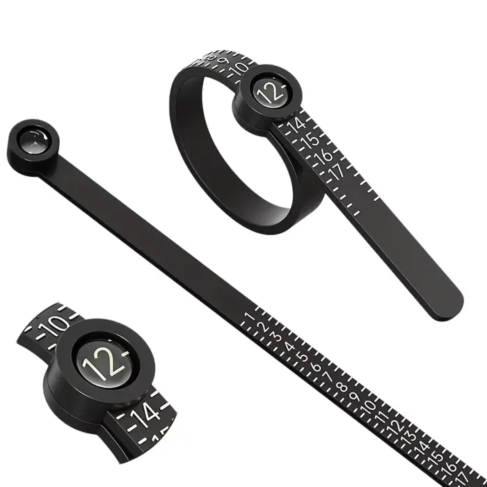 Jauge à bagues avec loupe