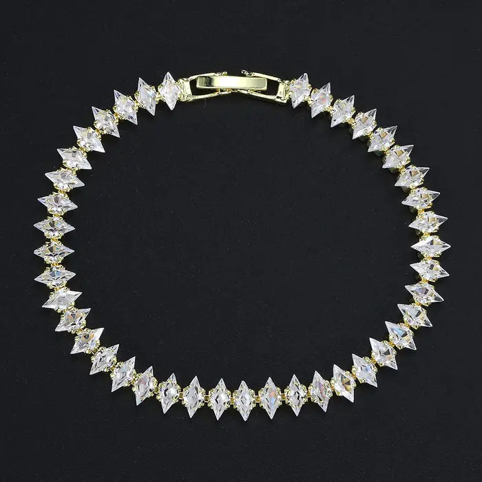 Bracelet de Tennis délicat de luxe pour femmes