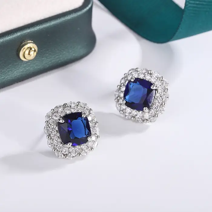 Boucles d'oreilles plaquées argent 925 pour femmes