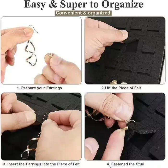 Porte-bijoux organisateur boucle d'oreille collier