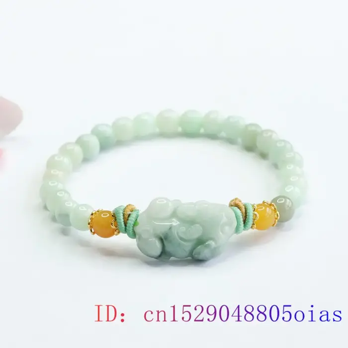 Bracelets Pixiu en Jade birman pour femmes