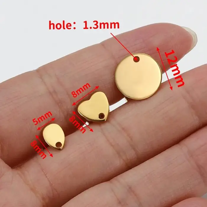 Clous d'oreilles en acier inoxydable
