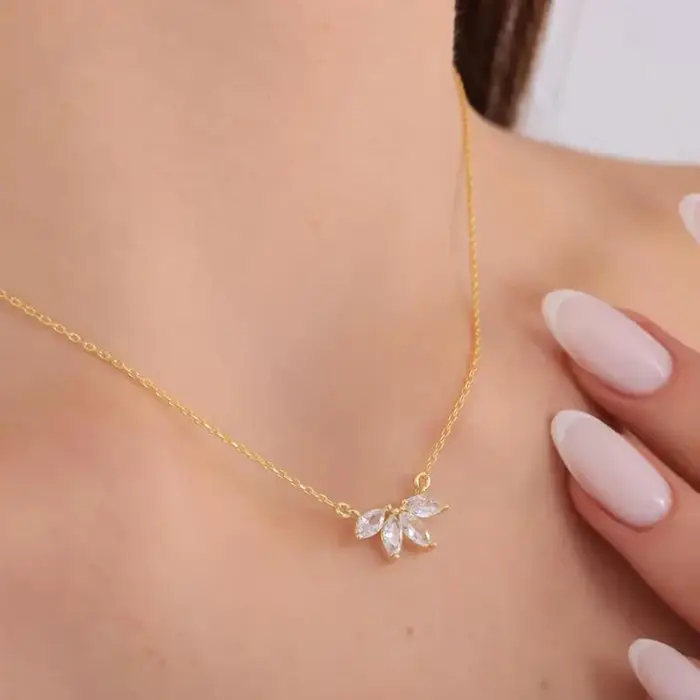 Collier Simple en acier inoxydable pour femmes