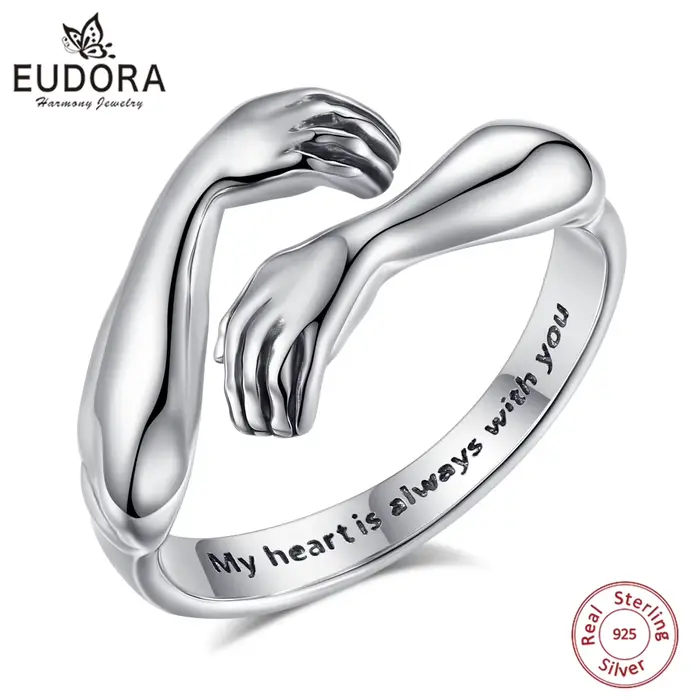 Bague ouverte en argent sterling 925 Eudora
