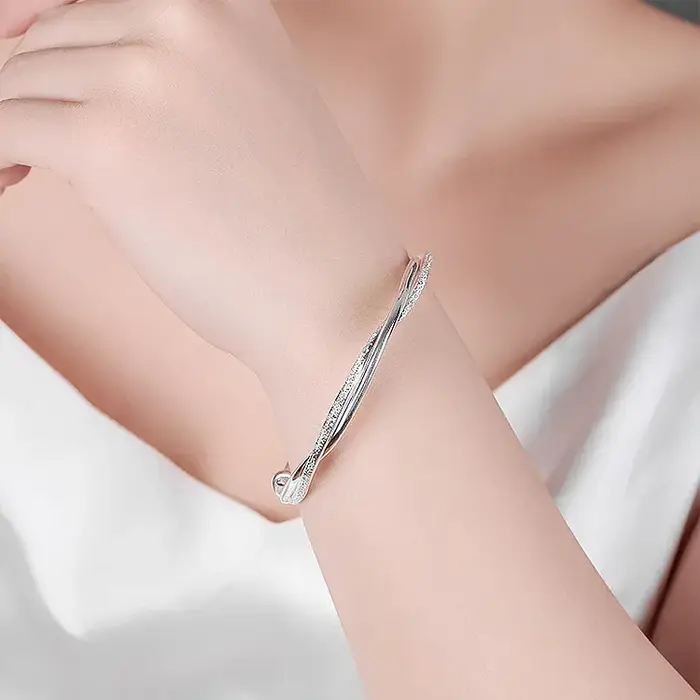 Bracelet en argent massif 925 pour femmes