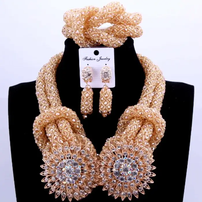 Ensembles de bijoux africains de luxe pour femmes mariées