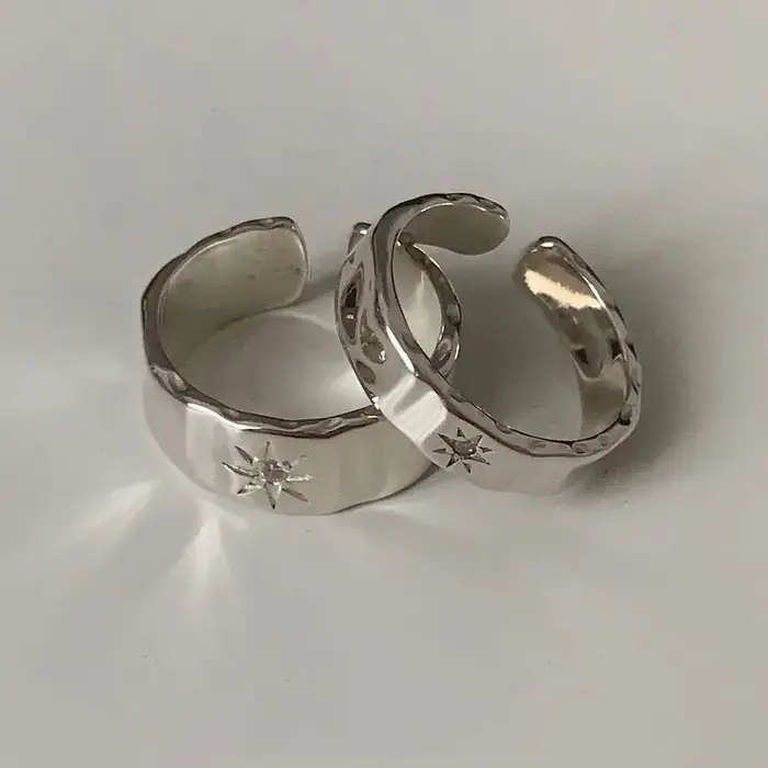 Bagues étoiles en argent Sterling 925