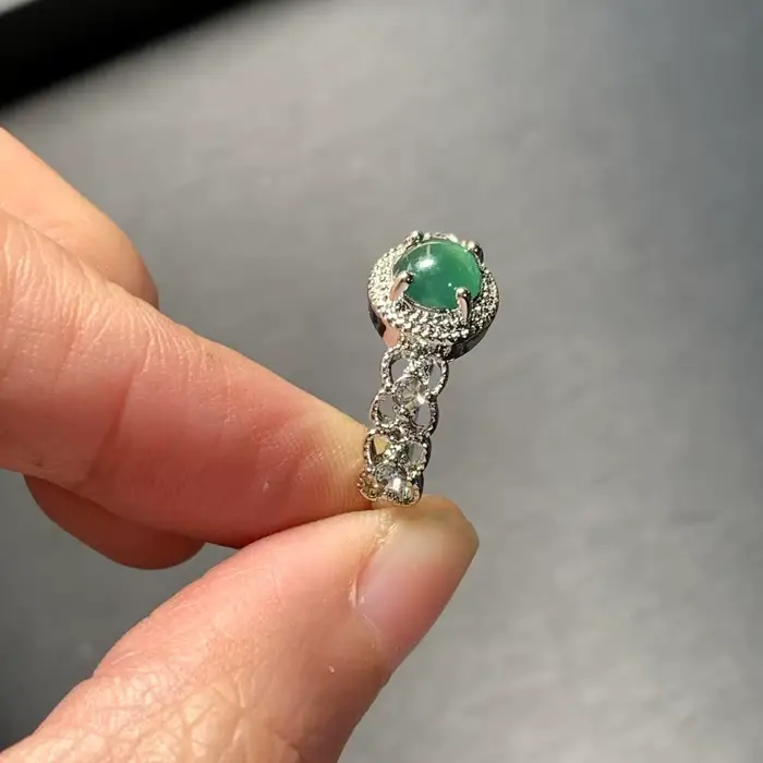 Bague en Jade naturel de birmanie, réglable, bijoux pour femmes, cadeau, vente en gros, haute qualité, Vintage, Fine